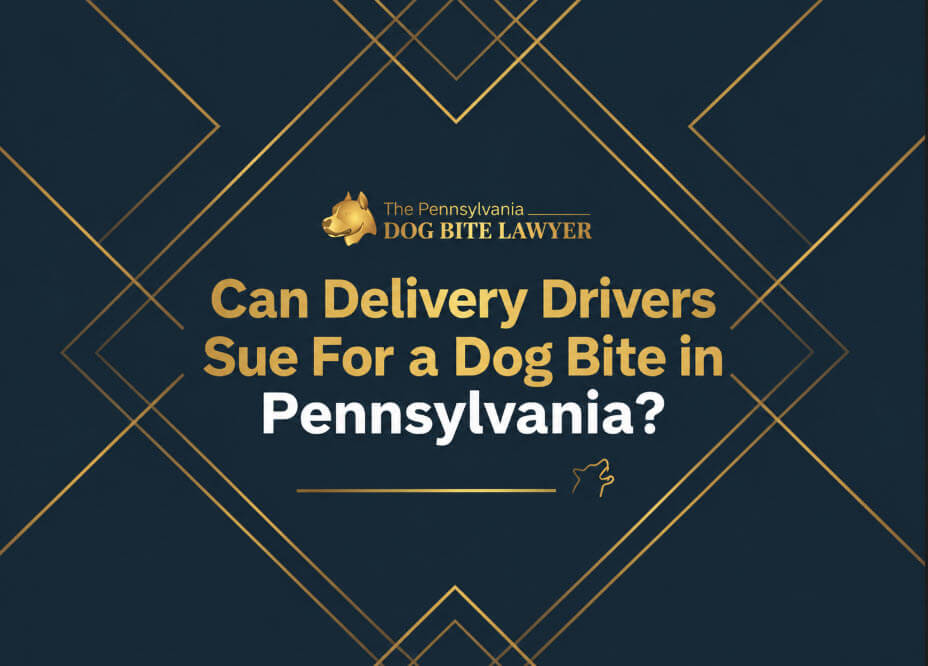 Delivery Driver Sue for Dog Bite PA Title Card
